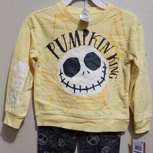Disney Yellow and Black Graphic Sweatshirt